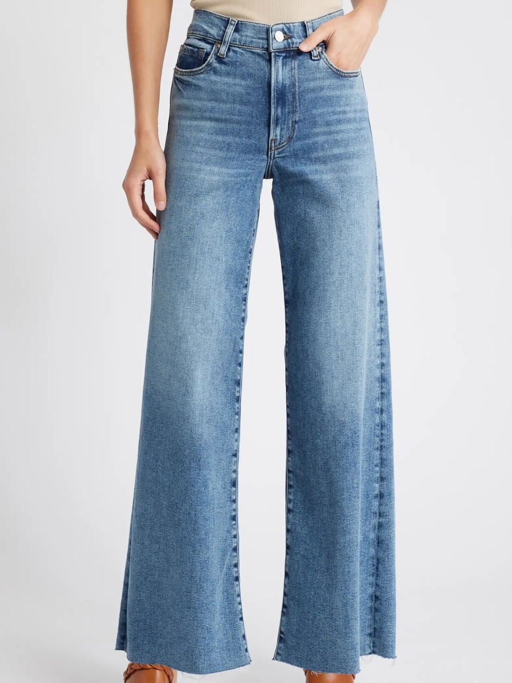 Denim forum the Farrah wide leg jeans